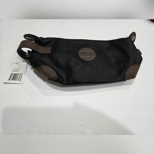 NWT Manscaped Black and Brown PU  Leather-Trim Men’s Travel Pouch